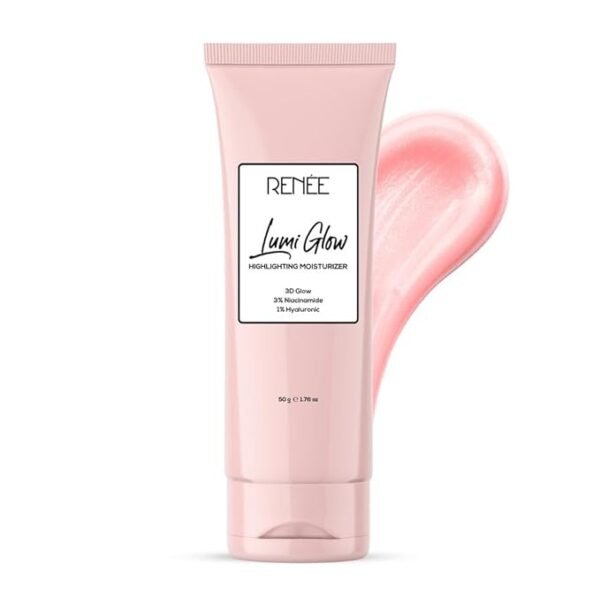 RENEE Lumi Glow Highlighting Moisturizer | Enriched with 3% Niacinamide & 1% Hyaluronic Acid | Prevents Photoaging & UV Damage | Reduces Pigmentation, Fine Lines & Wrinkles | Non-Sticky | Glowing Skin | 50g